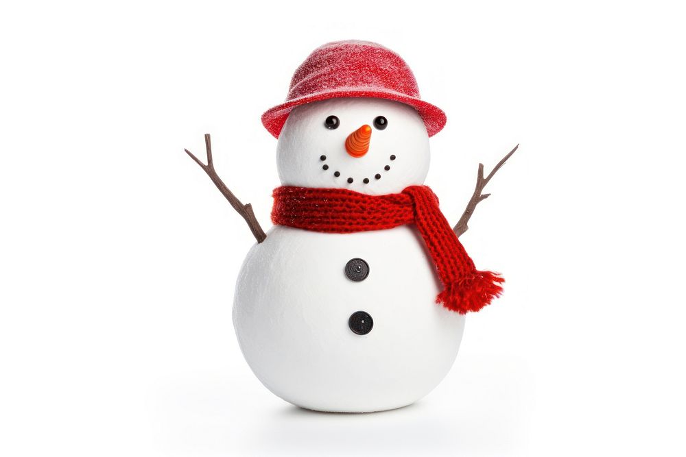 Snowman christmas winter white. AI generated Image by rawpixel.
