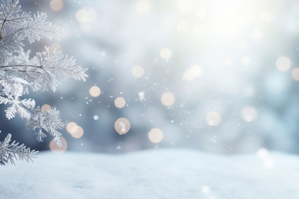 Snowy background snowflake backgrounds outdoors. AI generated Image by rawpixel.