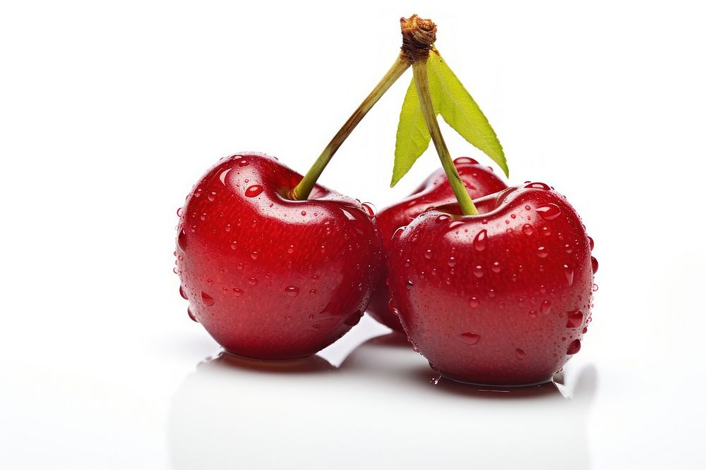 Cherrys fruit apple plant. AI generated Image by rawpixel.