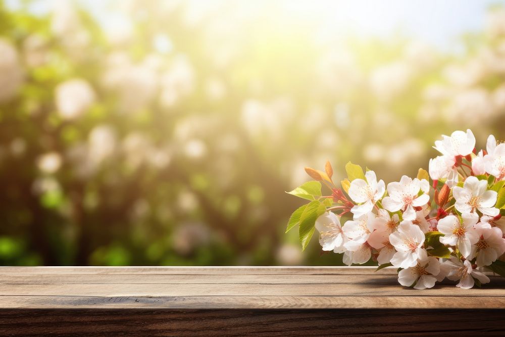 Sunlight outdoors blossom flower. AI generated Image by rawpixel.