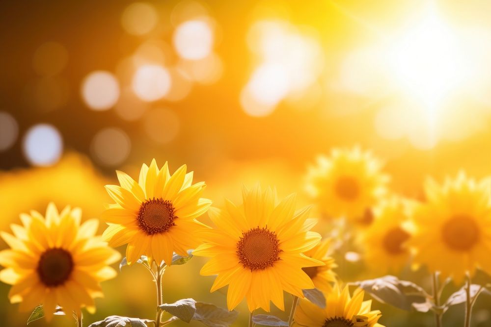 Spring sun flower background nature summer backgrounds. AI generated Image by rawpixel.
