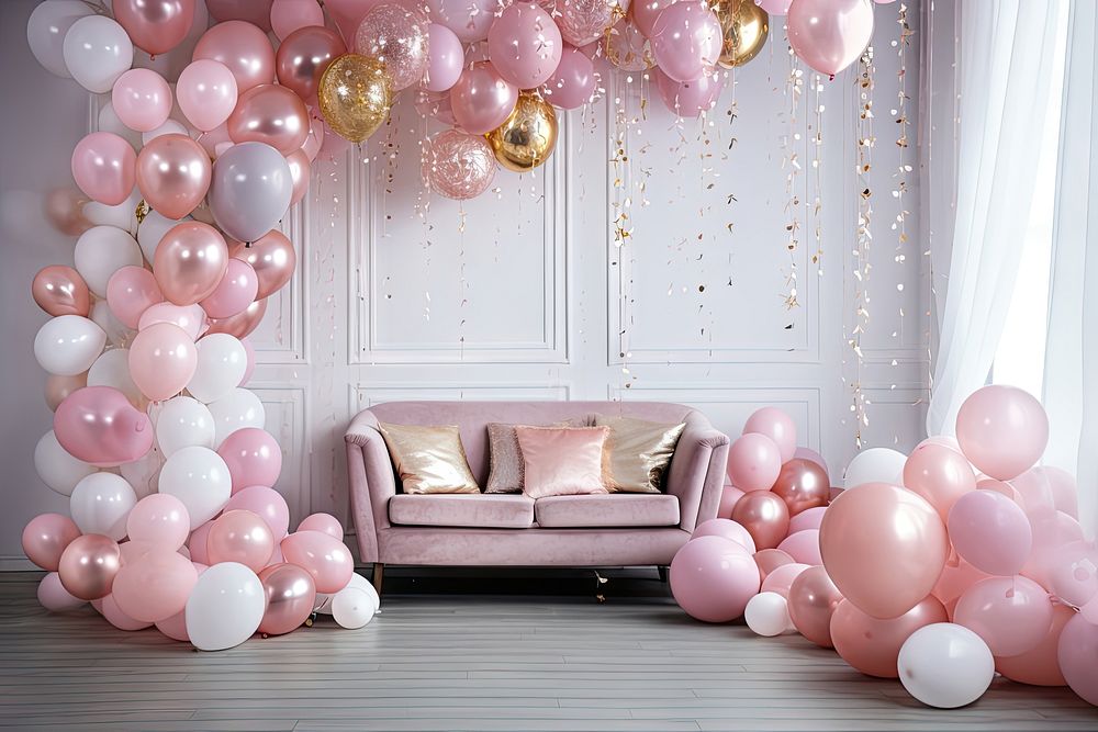 Decoration party furniture balloon. AI generated Image by rawpixel.