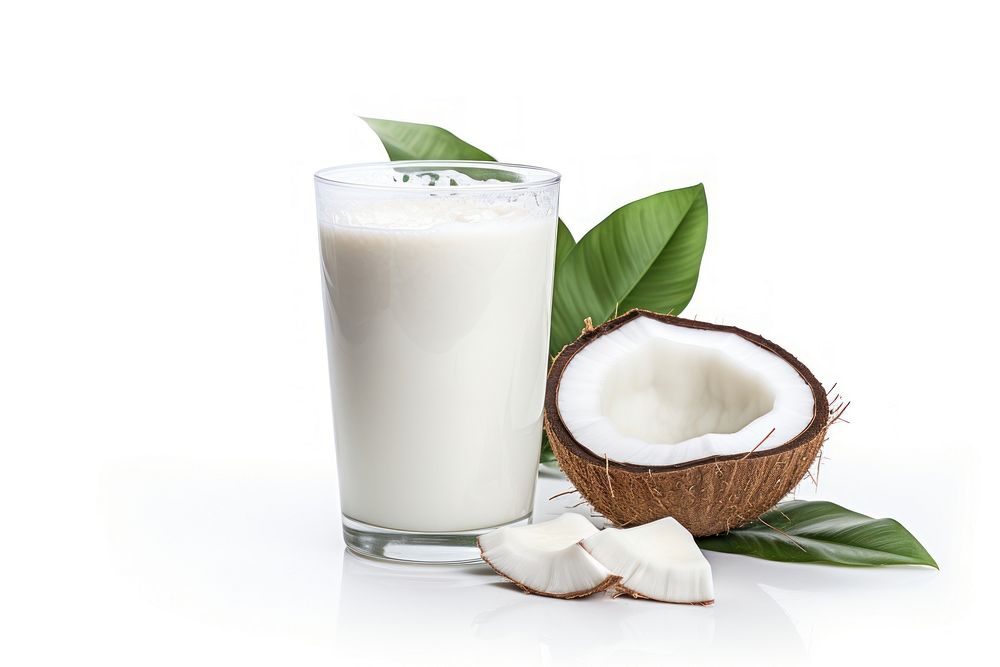 Milk coconut dairy drink. AI generated Image by rawpixel.