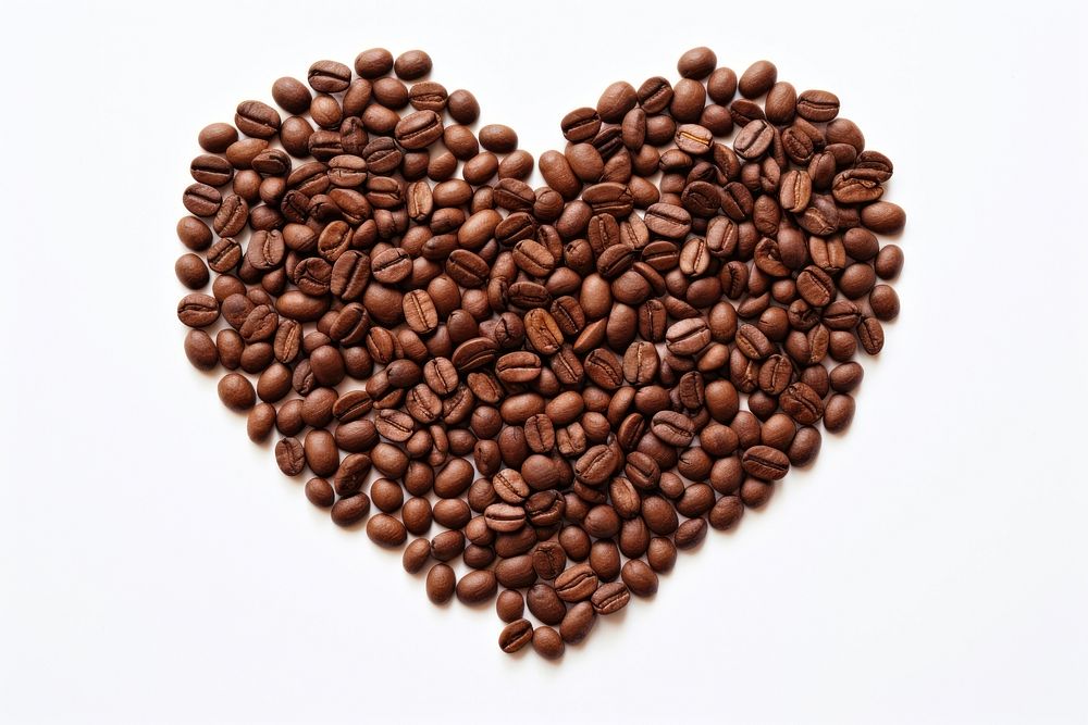 Coffee shape heart food. AI generated Image by rawpixel.