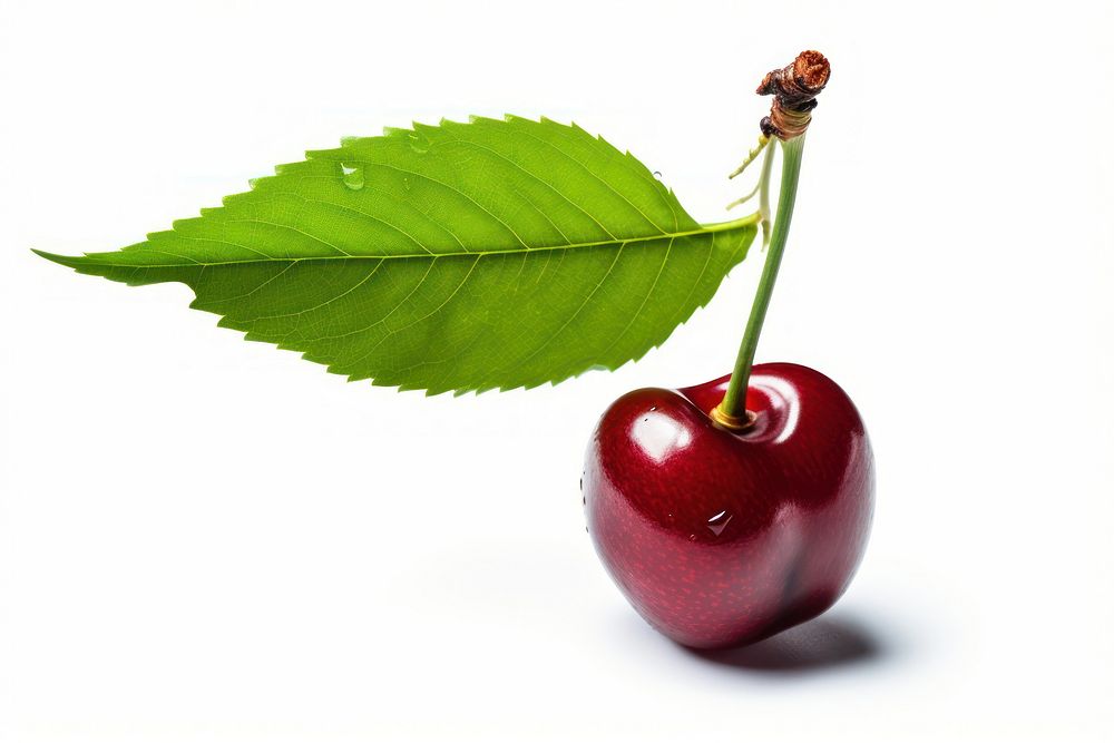 Cherry fruit plant green. AI generated Image by rawpixel.