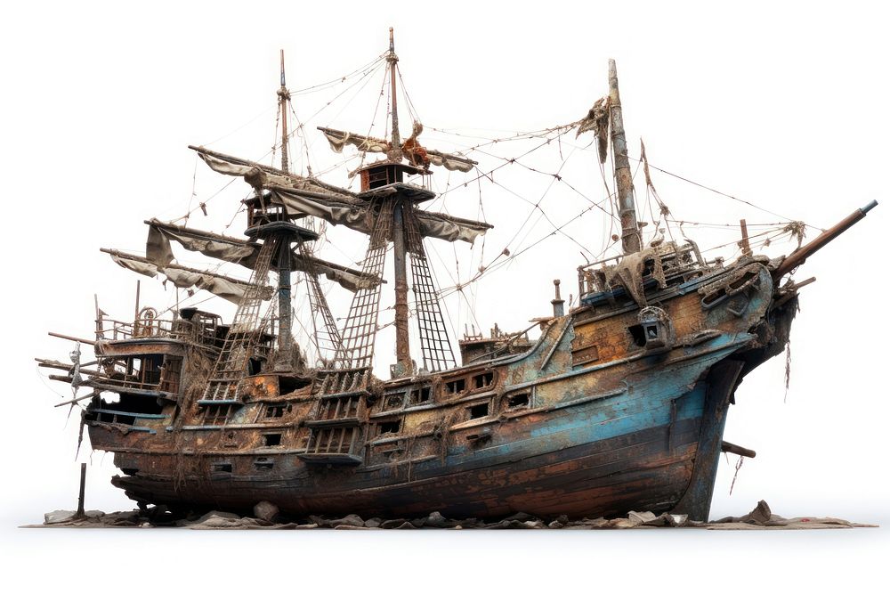 Junk ship watercraft shipwreck sailboat. | Free Photo - rawpixel