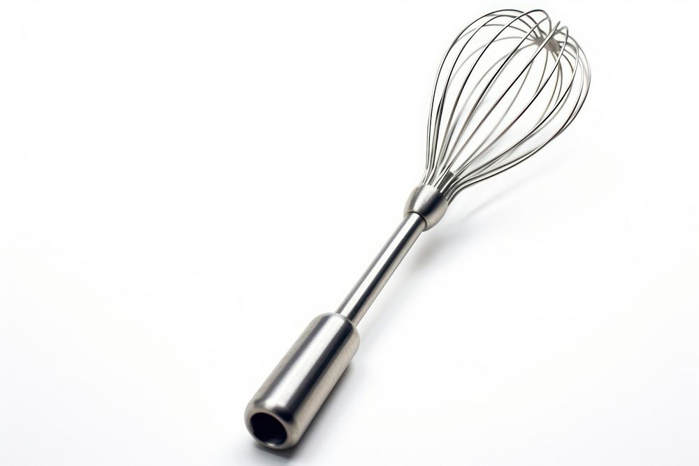 Metal whisk white background silverware appliance. AI generated Image by rawpixel.