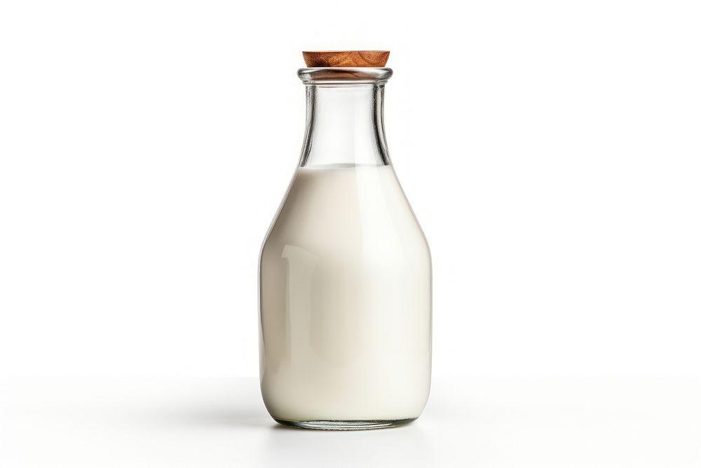 Milk jar glass drink dairy. AI generated Image by rawpixel.
