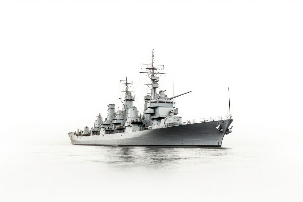 Warship watercraft battleship military. AI generated Image by rawpixel.