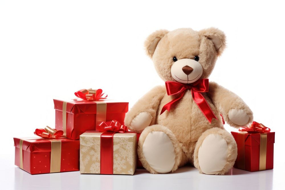 Gift bear toy box. AI generated Image by rawpixel.