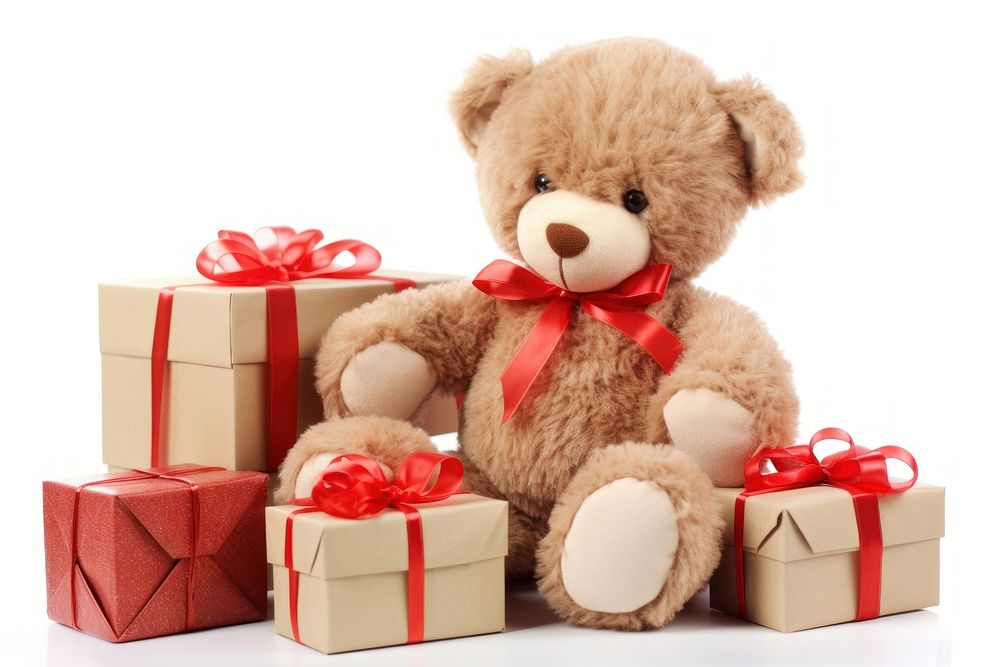 Gift bear toy box. AI generated Image by rawpixel.