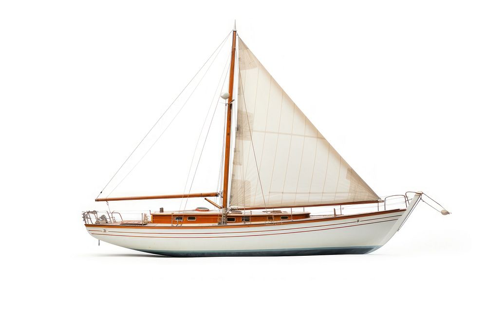 Yacht watercraft sailboat vehicle. AI generated Image by rawpixel.