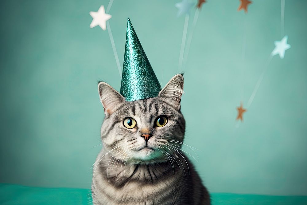 Cat mammal animal party. AI generated Image by rawpixel.