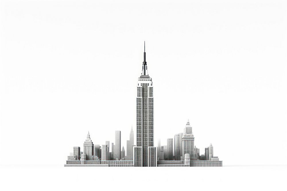 New york building architecture landmark. AI generated Image by rawpixel.