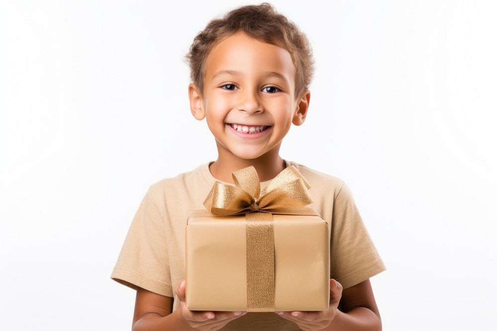 Gift holding child kid. AI generated Image by rawpixel.