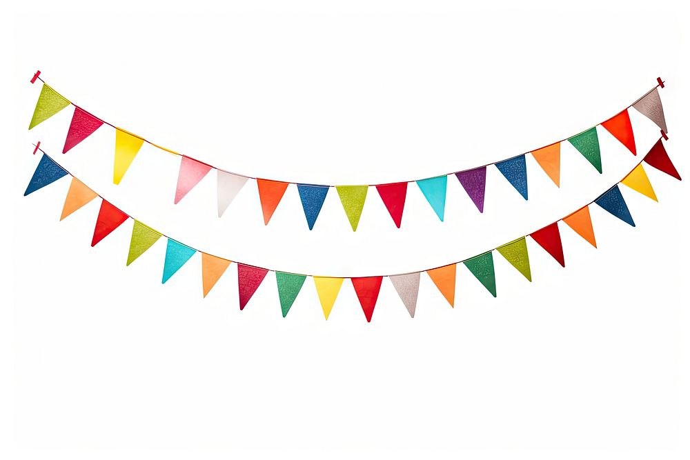 Party banner celebration white background clothesline. AI generated Image by rawpixel.