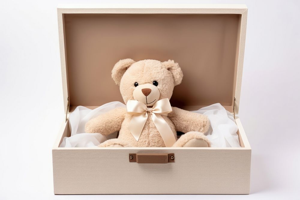 Teddy bear box toy representation. AI generated Image by rawpixel.