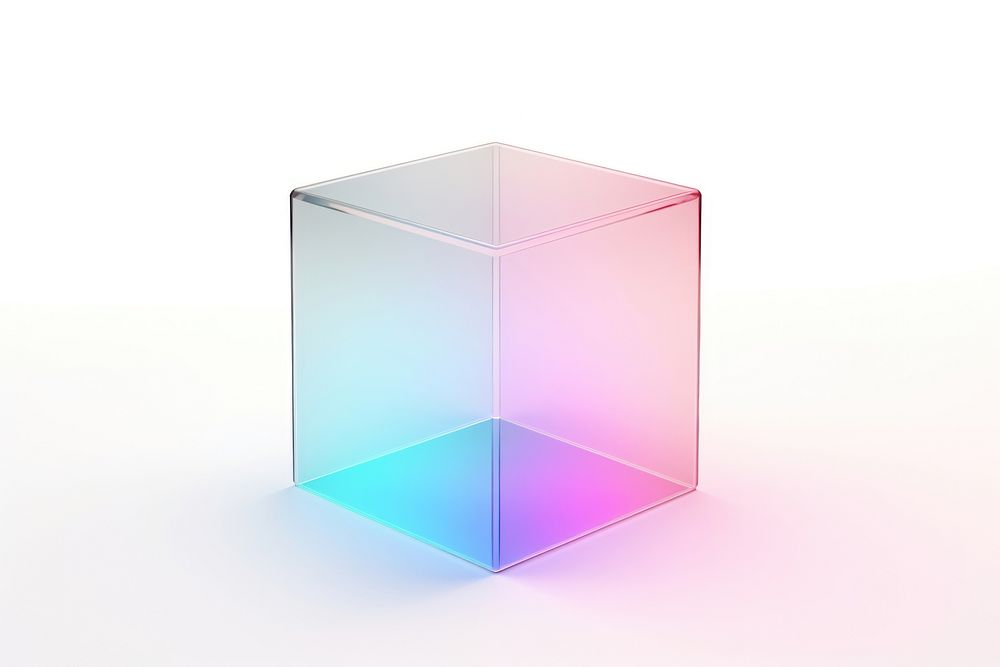 PNG Cube shape glass white background simplicity. AI generated Image by rawpixel.