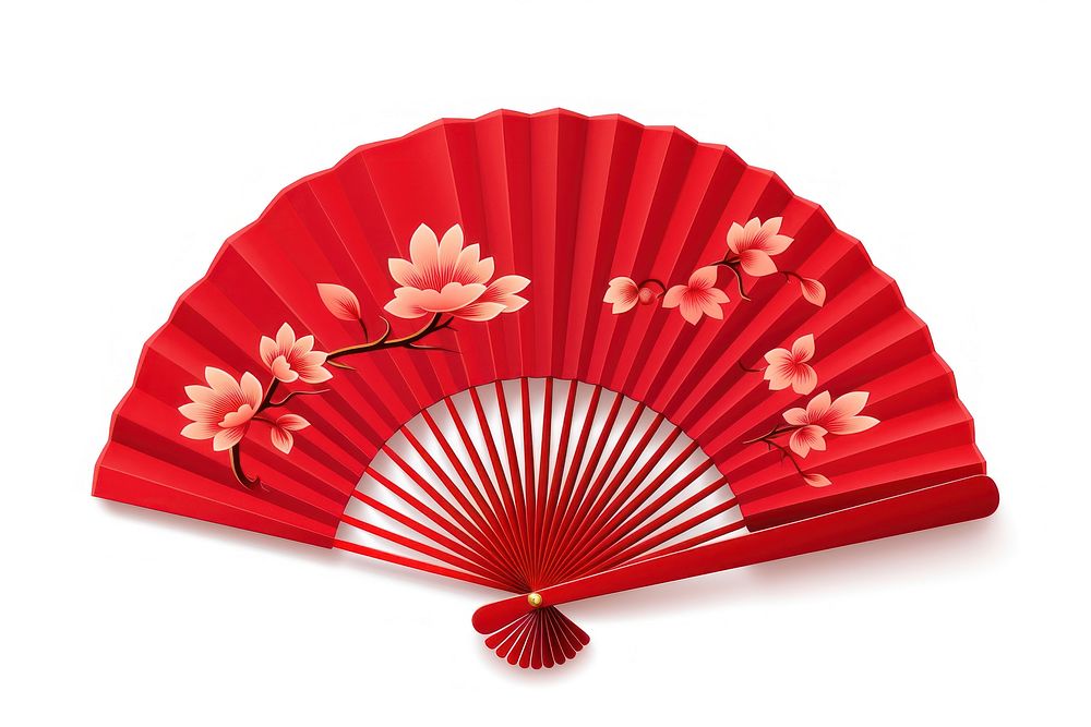 Traditional Chinese fan chinese new year invertebrate fragility. AI generated Image by rawpixel.