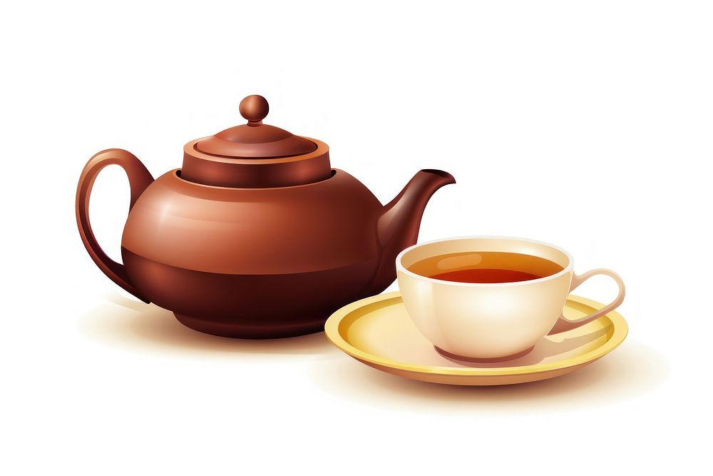 Traditional Chinese tea set teapot drink cup. AI generated Image by rawpixel.