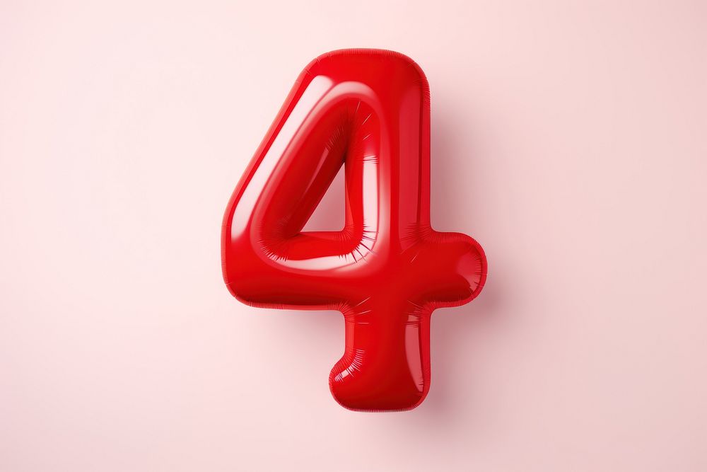 A balloon text number symbol. AI generated Image by rawpixel.