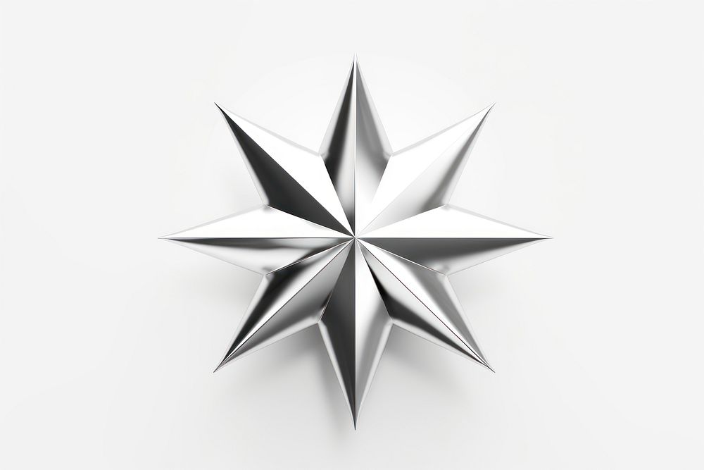 PNG Solid starburst shape white monochrome christmas. AI generated Image by rawpixel.
