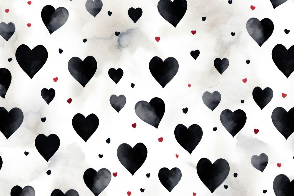 Black heart backgrounds pattern outdoors. AI generated Image by rawpixel.