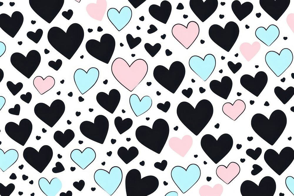 Black heart pattern backgrounds creativity. AI generated Image by rawpixel.