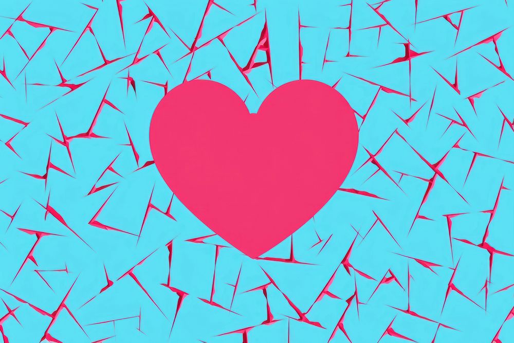 Broken heart backgrounds pattern celebration. AI generated Image by rawpixel.