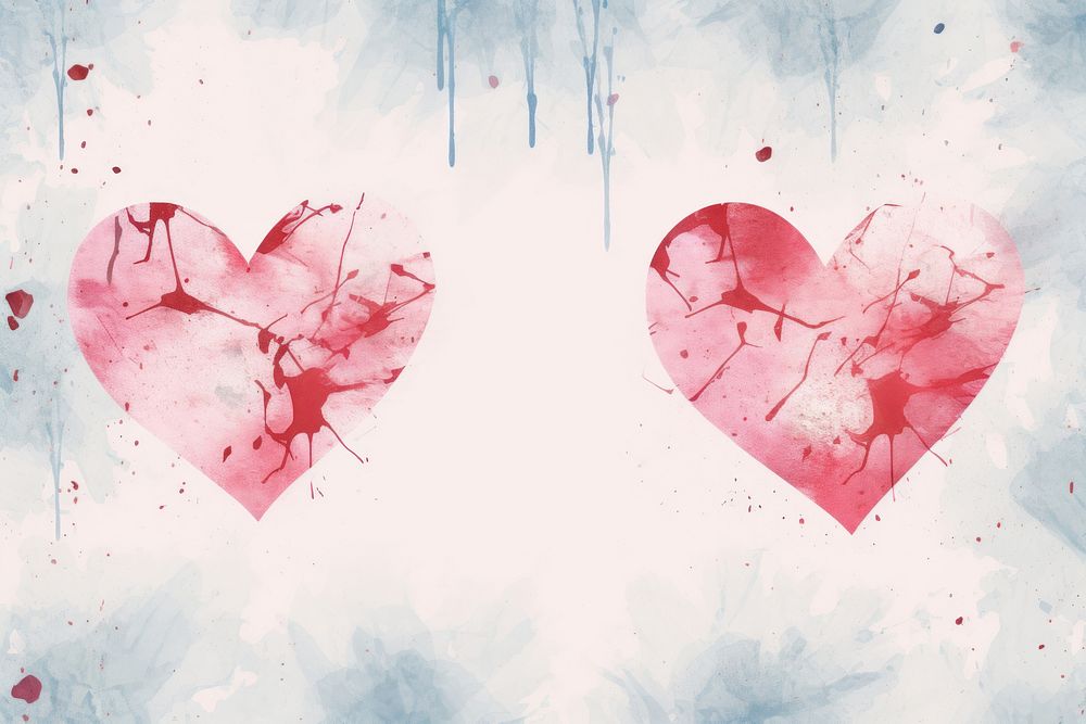 Broken heart backgrounds pattern splattered. AI generated Image by rawpixel.