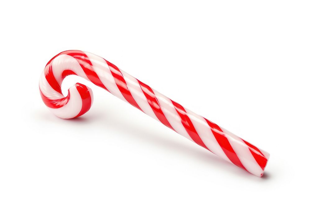Candy cane confectionery food white background. AI generated Image by rawpixel.