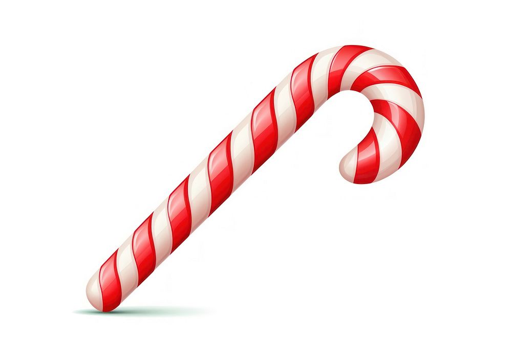 Candy cane white background confectionery lollipop. AI generated Image by rawpixel.