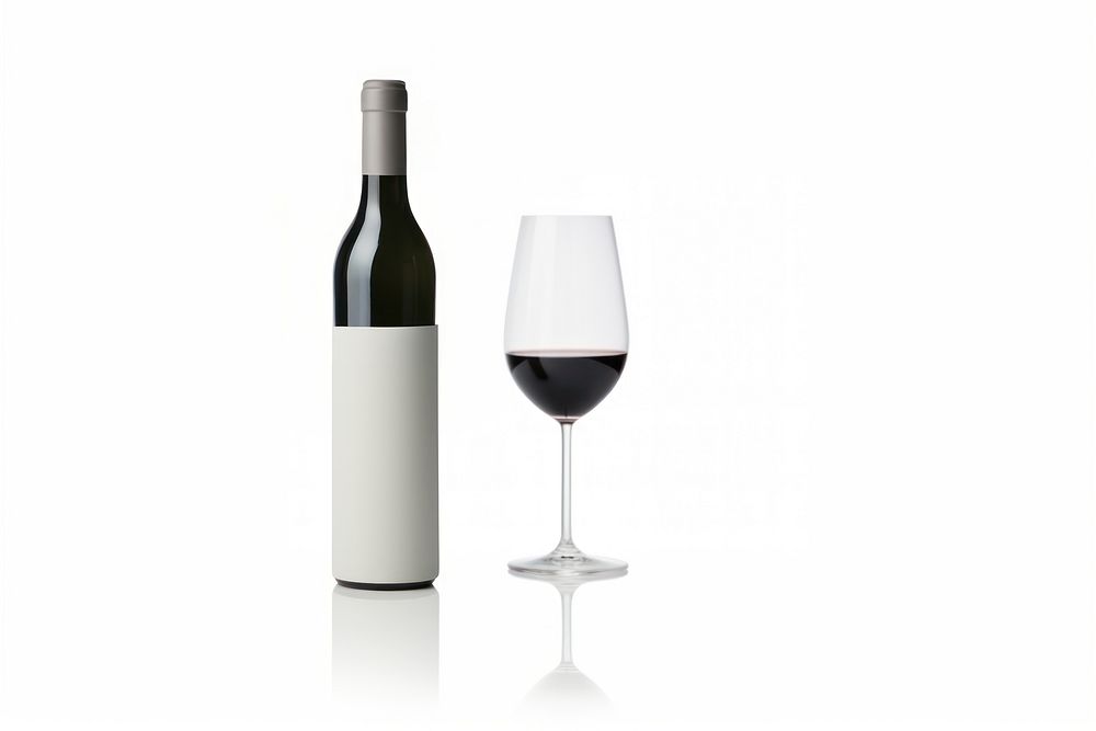Bottle glass drink wine. AI generated Image by rawpixel.