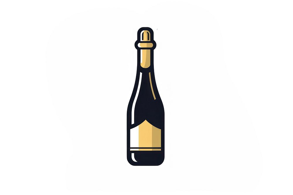 Champange bottle drink wine refreshment. AI generated Image by rawpixel.