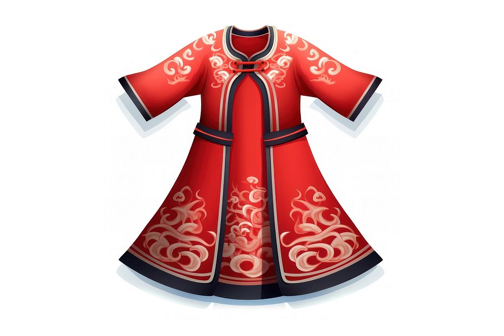 Chinese new year costume fashion kimono dress. AI generated Image by rawpixel.