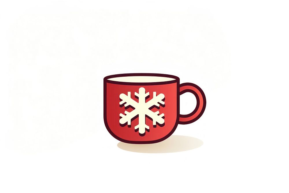 Christmas coffee mug drink cup white background. AI generated Image by rawpixel.