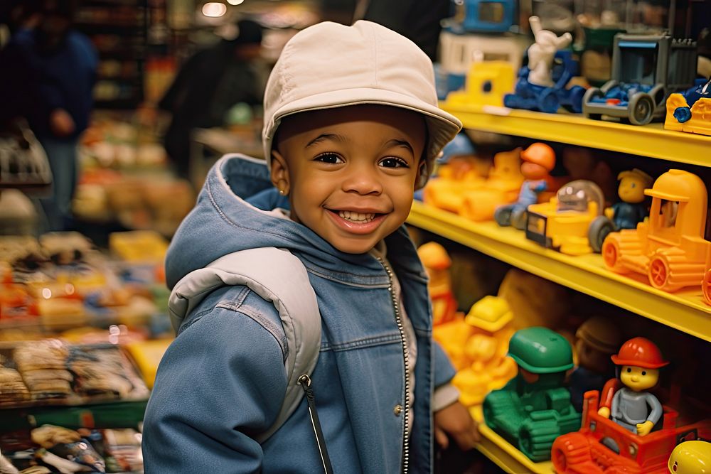 Christmas toy shopping portrait. AI generated Image by rawpixel.