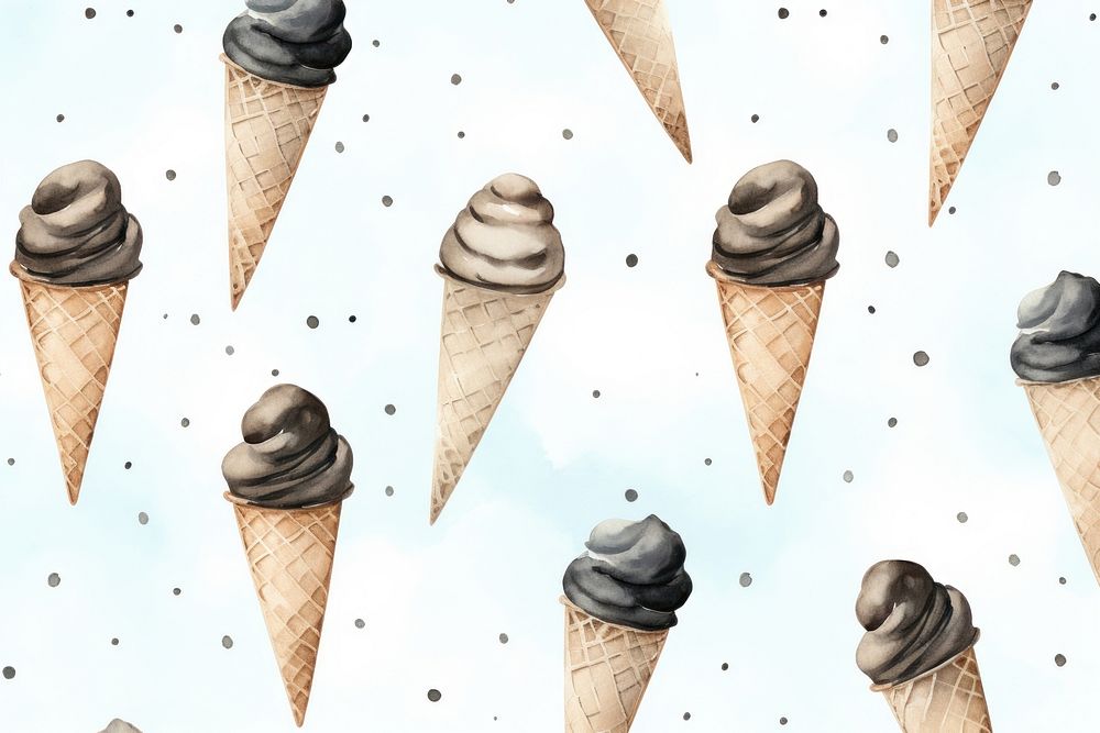 Backgrounds dessert pattern cream. AI generated Image by rawpixel.