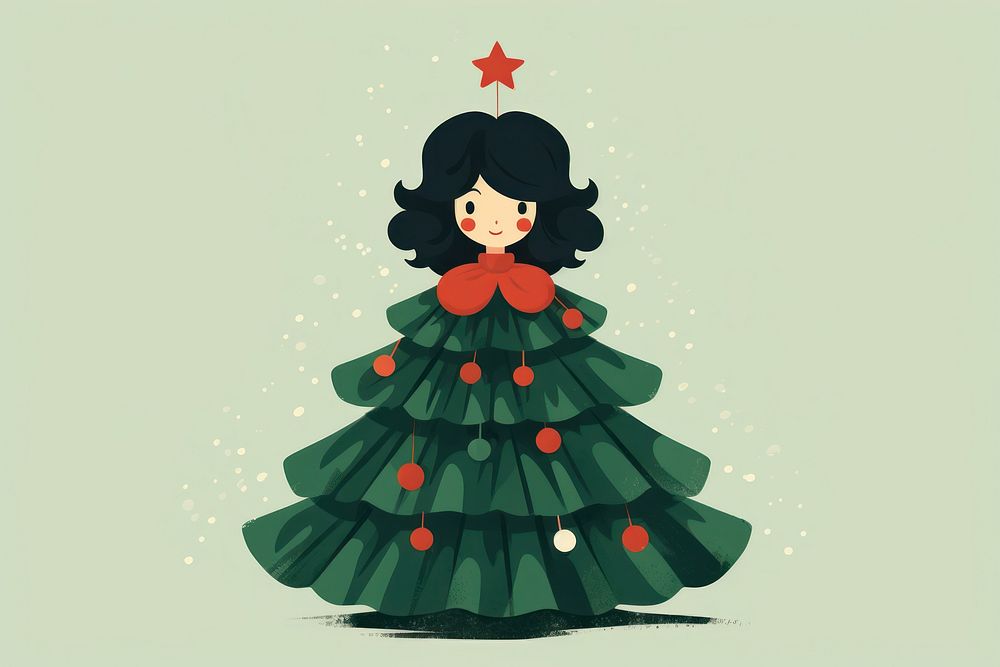 Christmas tree outfit christmas representation christmas tree. AI generated Image by rawpixel.