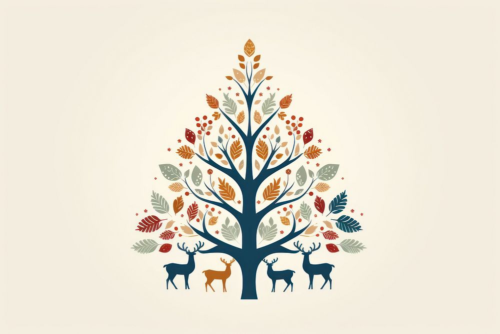 Christmas pattern shape tree. AI generated Image by rawpixel.