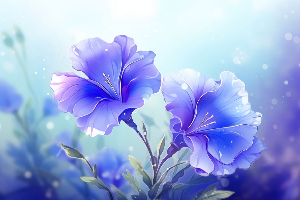 Butterfly pea flower outdoors blossom nature. AI generated Image by rawpixel.