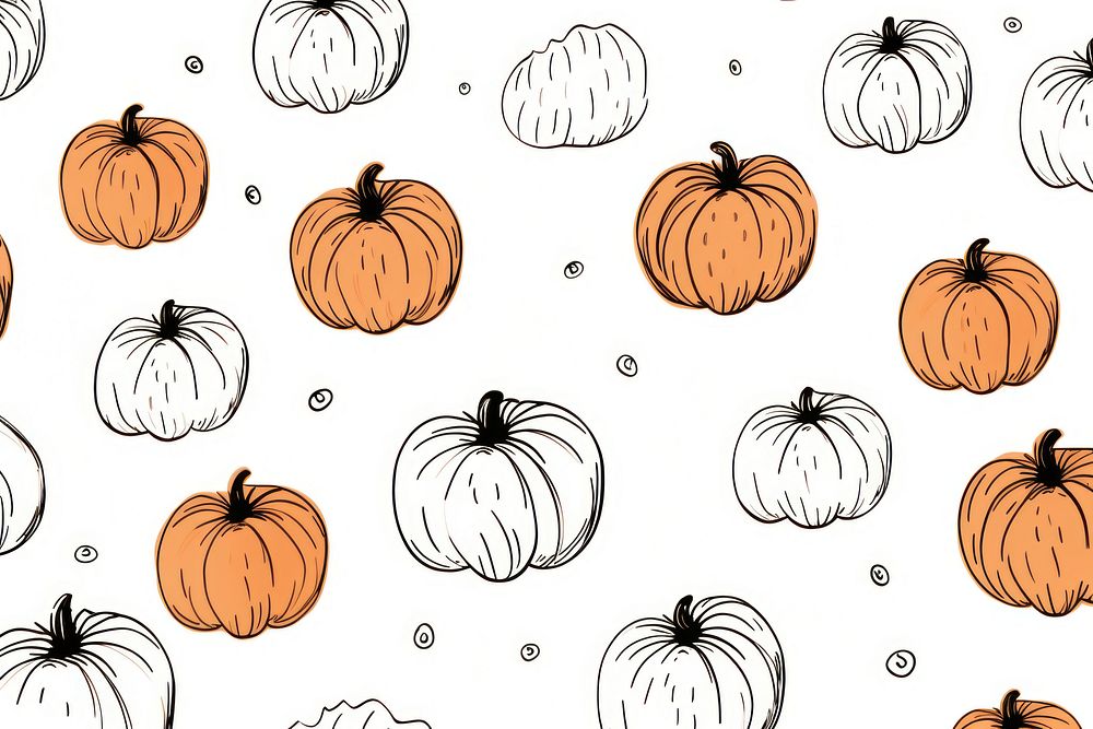 Pumpkin pie backgrounds vegetable pattern. AI generated Image by rawpixel.