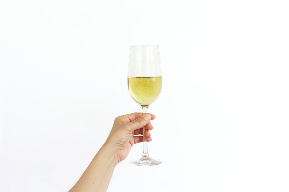 Champange glass holding drink wine. AI generated Image by rawpixel.
