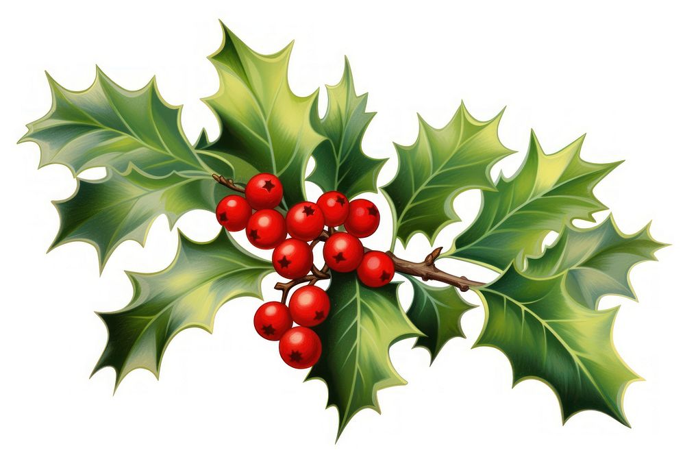 Holly plant leaf tree. AI | Premium Photo Illustration - rawpixel