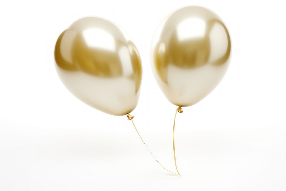 Luxury new year balloon pearl white celebration. AI generated Image by rawpixel.