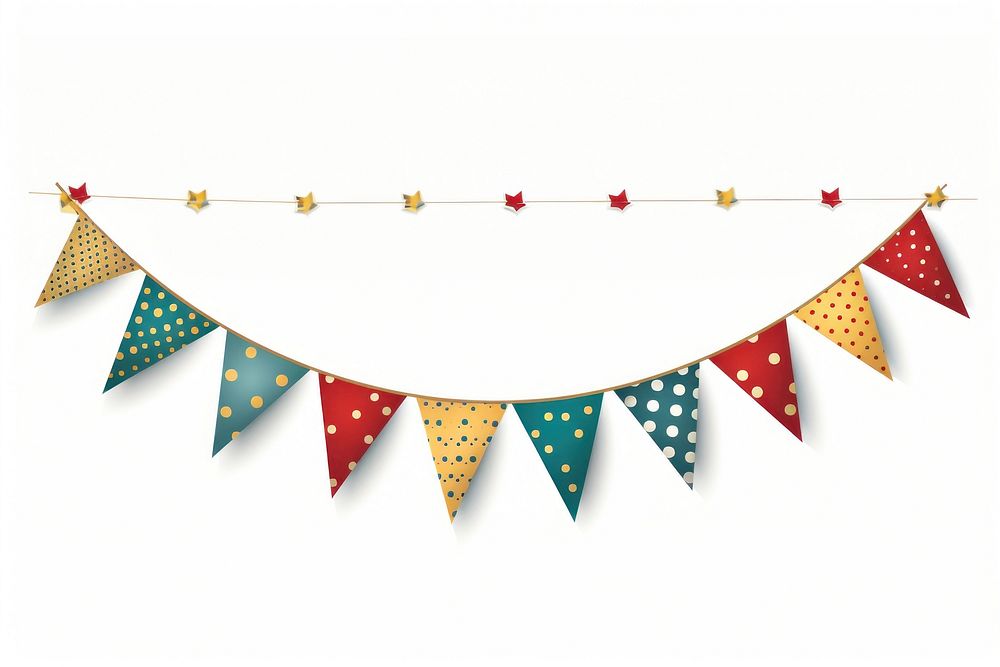 New year bunting pattern clothesline celebration. AI generated Image by rawpixel.