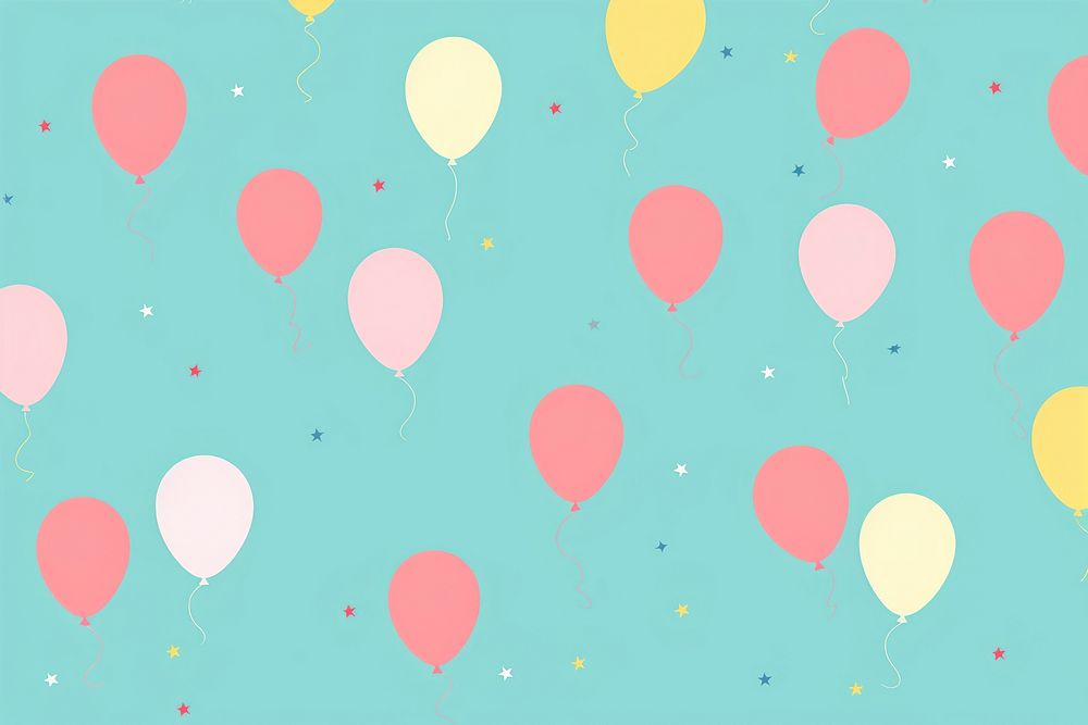 Party balloon pattern backgrounds celebration. AI generated Image by rawpixel.
