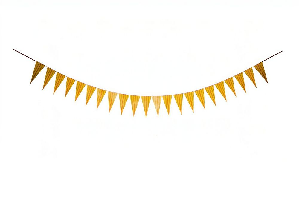 Party flag decoration bunting yellow. AI generated Image by rawpixel.