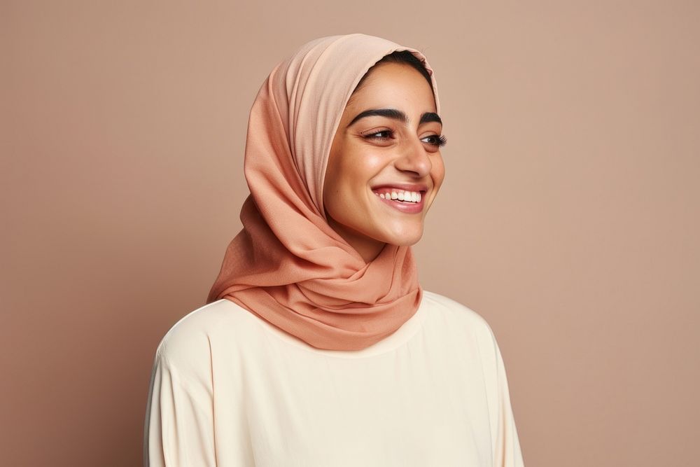 Middle east woman portrait cheerful adult. AI generated Image by rawpixel.