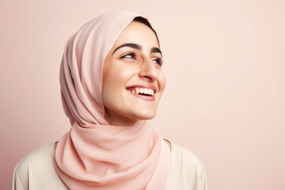 Middle east woman cheerful adult smile. AI generated Image by rawpixel.
